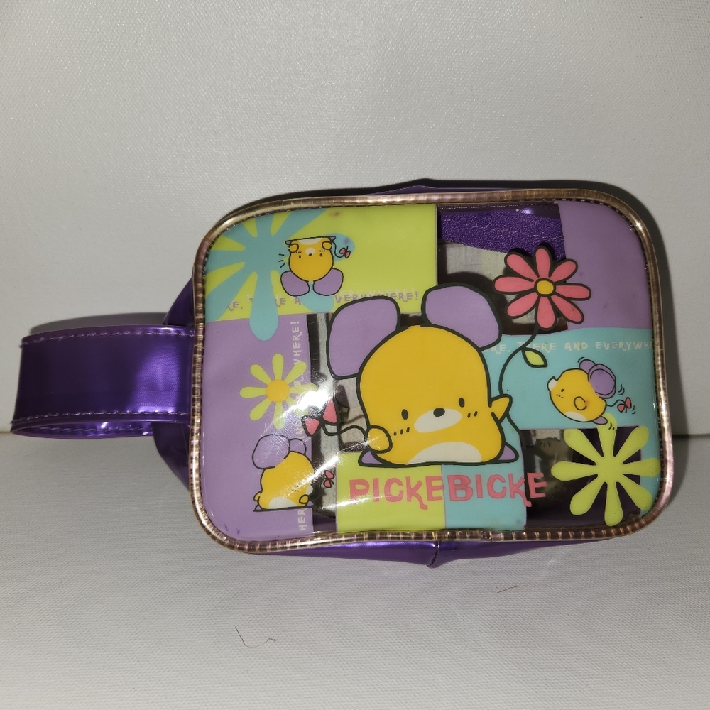 Rare vintage 1990's Picke Bicke wristlet pencil pouch